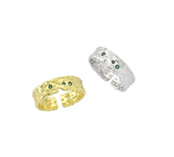"Crumpled" Ring