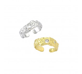 "Crumpled" Ring