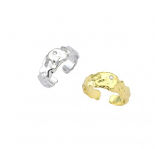 "Crumpled" Ring