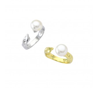 Solitaire "Crumpled" Ring