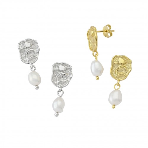 "Crumpled" Earrings