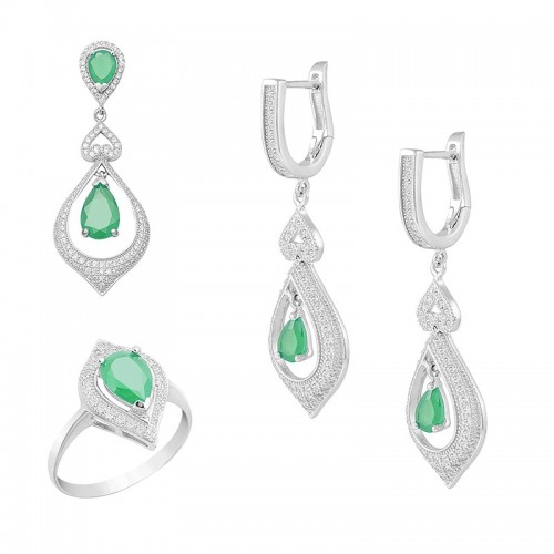 Silver jewellery set