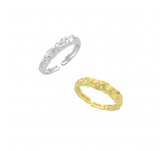 "Crumpled" Ring