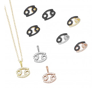 Cancer Zodiac Sign Necklace