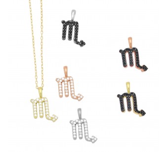 Scorpio Zodiac Sign Necklace