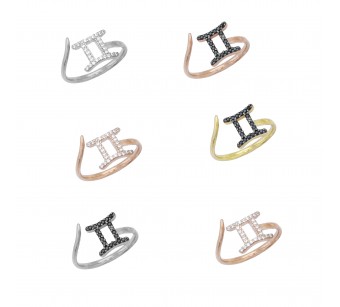 Gemini Zodiac Sign Ring