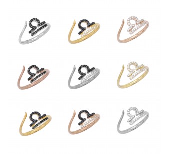Libra Zodiac Sign Ring