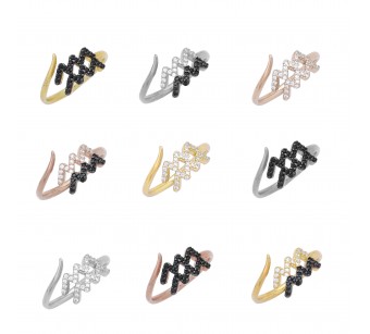 Aquarius Zodiac Sign Ring