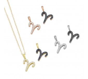 Aries Zodiac Sign Necklace