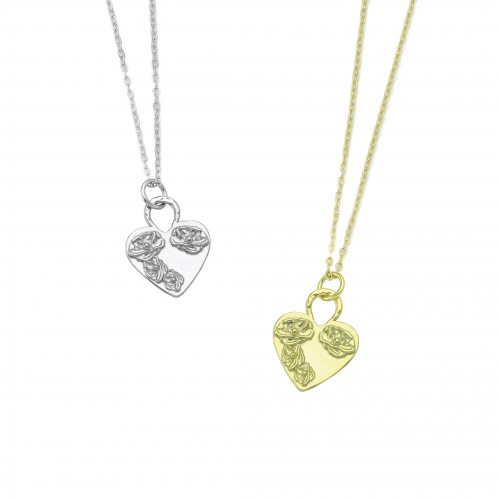 Heart - Rose Necklace