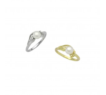Solitaire "Liquid" Ring