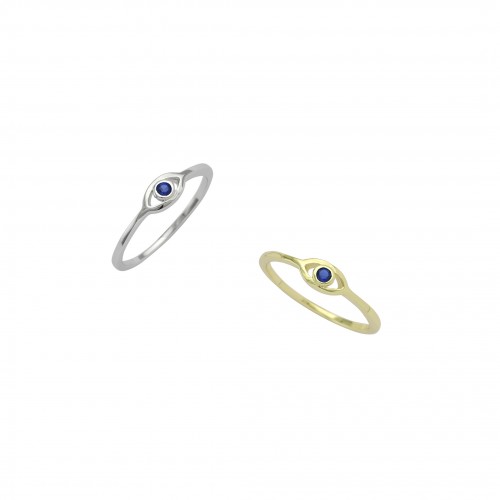 Solitaire Eye Ring
