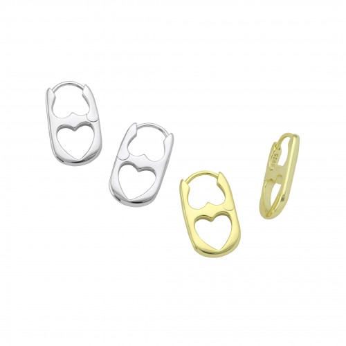 Heart Lock Earrings