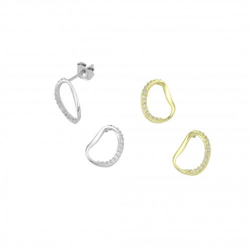 "Crumpled" Earrings