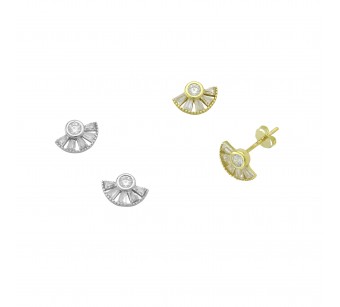 "Hand Fan" Earrings