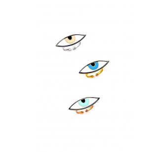 Silver ring eye