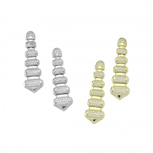 Tiered Pendant Earrings