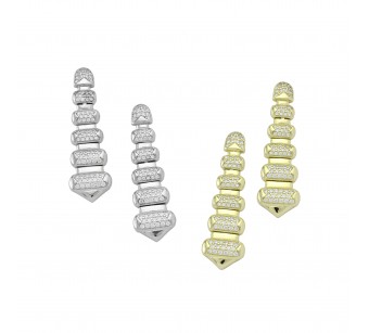 Tiered Pendant Earrings