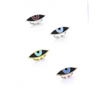 Silver ring eye 2