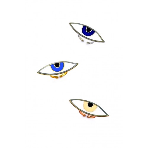 Silver ring eye