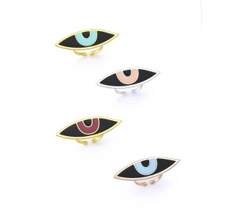 Silver ring eye 2