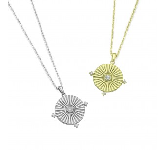Round Shield Necklace