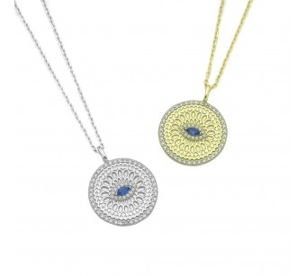 Round Disk Necklace