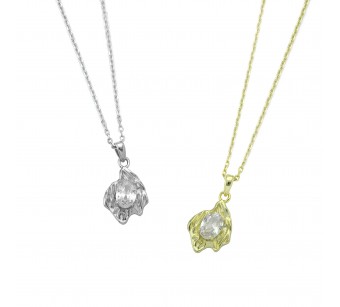 "Crumpled" Shell Necklace