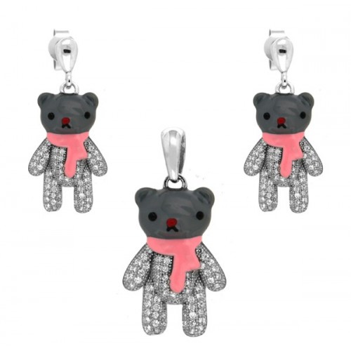 Silver jewellery set for children