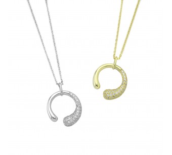Bubble Hoop Necklace
