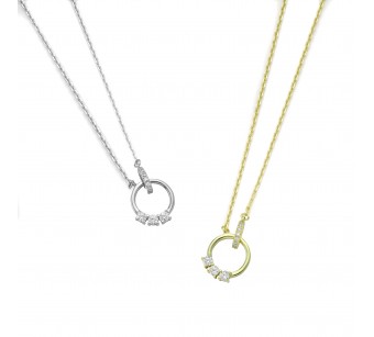 Double Hoop Necklace