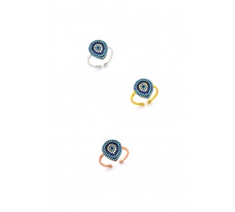 Silver target ring