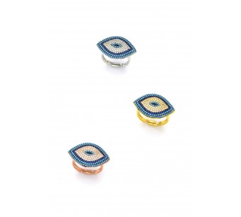 Silver target ring