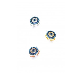 Silver target ring