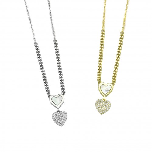 Double Heart Necklace