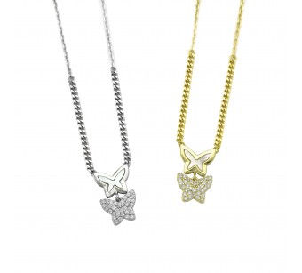 Double Butterfly Necklace