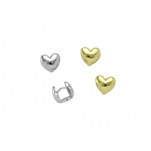 Bubble Heart Earrings