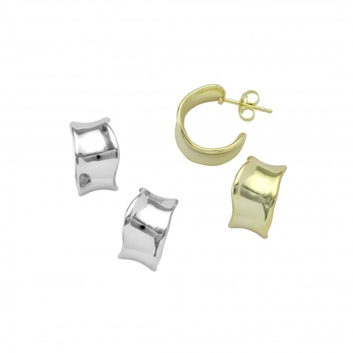 Wide Hoop Earrings
