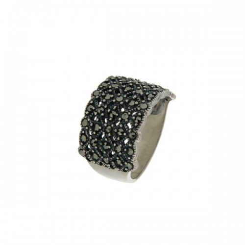Silver marcasite ring