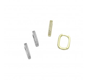 Oval Hoop Earrings
