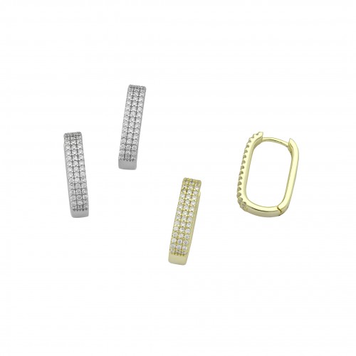 Oval Hoop Earrings
