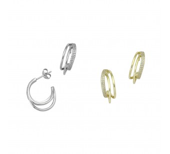 Triple Hoop Earrings