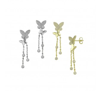 Double Butterfly Earrings