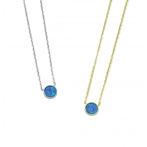 Round Disk Necklace