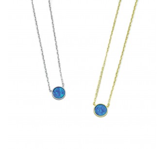 Round Disk Necklace
