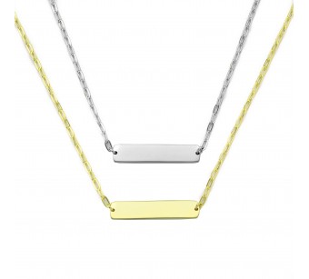 Flat Bar Necklace