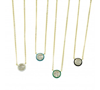 Round Disk Necklace