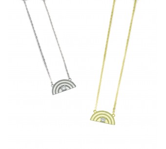 Half Disk Necklace