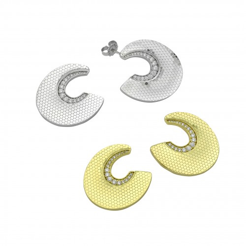 Wide Hoop Earrings