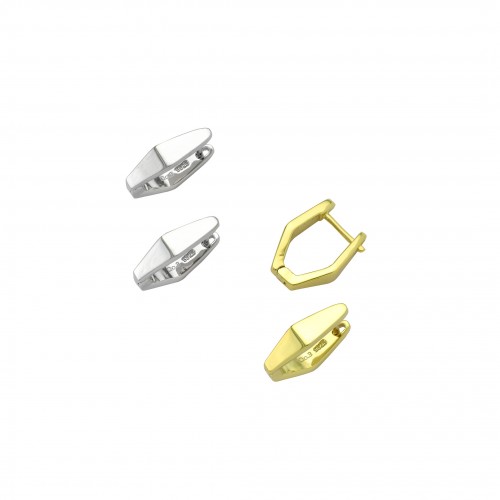 Open Rhombus Earrings
